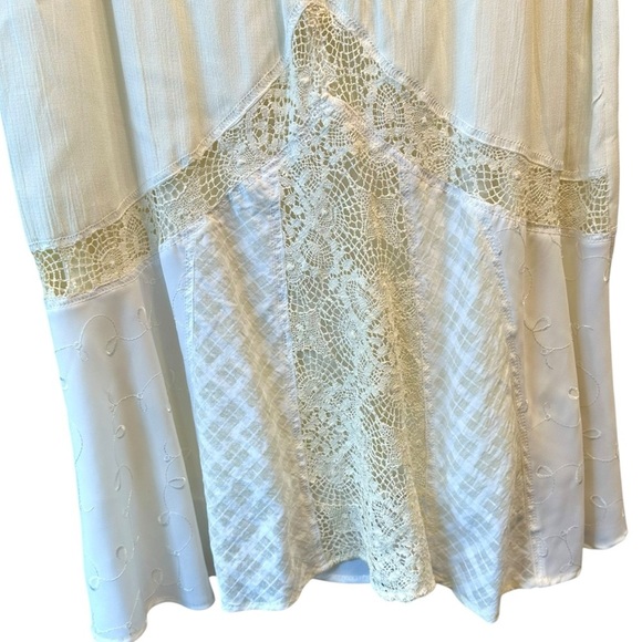 🔥 HOST PICK 🔥 Vintage Cream Lace Jacket Maxi Skirt Set M - Picture 8 of 12